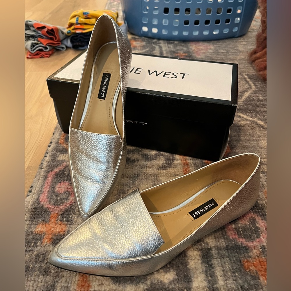 Nine West Silver Abay Loafer